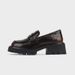 A new style of small leather shoes for women increasing single shoes leather thick soled loafers_vogvips.com