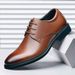 Cross-border large size business leather shoes men's formal wear youth leisure Korean fashion British men's shoes manufacturers_vogvips.com