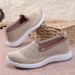 Women's Shallow Mouth Women's Shoes Single Shoes One-pedal Mother Shoes Casual Shoes Soft-soled Feet Flat Shoes_vogvips.com