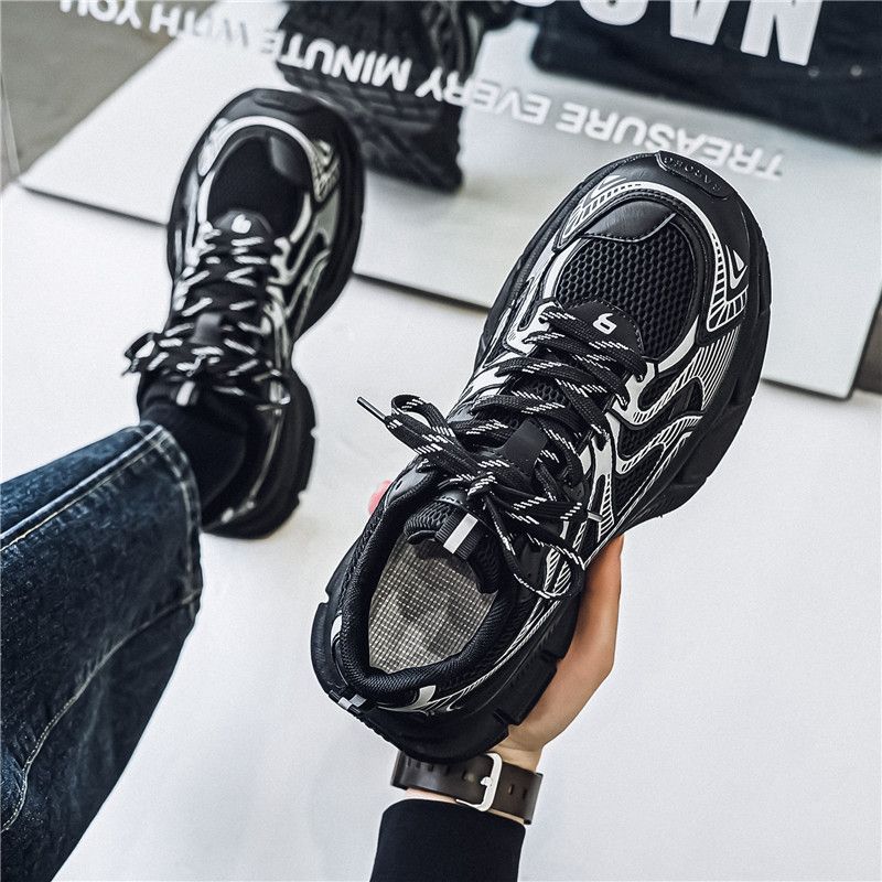 Men's Dad Shoes Premium Mesh Running Sneakers For Teenagers Casual Comfort Lightweight Breathable Versatile Trendy Walking_vogvips.com