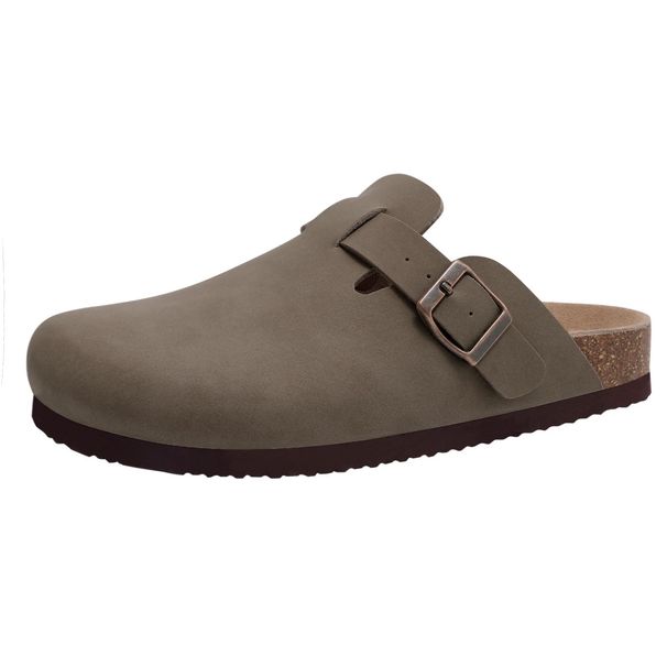 Bebealy Fashion Clogs For Women And Men Womens Suede Clogs-Mules Womens Mens House Slipers With Arch Support Soft Home Slippers_vogvips.com