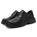 Men's Business Casual Lace-up Autumn And Winter New Trendy S, Two-layer Cowhide, British Style, Soft-soled Leather_vogvips.com
