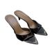 New Open-Toe Pointed Toe Patent Leather Stiletto Heel One-Strap Sandals For Women Summer Sexy Black Vacation Outdoor_vogvips.com