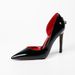In Stock 26C1 Side Cutout Model Gold Scepter High-heeled Shoes 2026 New Style Thin Heel Printed Red Sole Pointed Patent_vogvips.com