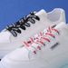 Double sided printed shoelaces for men and women, double layer flat round white shoes, canvas shoes, letters, black and white shoelaces_vogvips.com