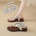 French-style Fashion Toe-loop Sandals For Women, New Spring Versatile And Beautiful Design, Perfect To Pair With Skirts,_vogvips.com