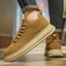 European Warm Series Men's 2025 New Autumn Winter British Style Casual Sneakers Fleece-Lined Cotton Workwear Sports Leather Trendy Shoes_vogvips.com