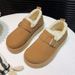 Thick-Soled Winter Fleece-Lined Warm Cotton 2025 New Snow Boots Short Low-Cut Furry Shoes For Women_vogvips.com