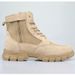 European Warm Series Side Zipper Tactical Anti-Collision Desert Thin Breathable Mid-Top Work Shoes Martin Boots Combat Training Men Summer_vogvips.com