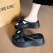 Platform Slippers Women 2024 New Summer Wear A High Sense Of Fashion With Beach Shoes To Go Out To Increase Sandals_vogvips.com