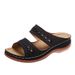 Women's Shoes Large Size New Car Line Anti Slip Round Head Slope Heel Comfortable One Line Cool Slippers For Women_vogvips.com