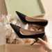 Women's Pointed-Toe Stiletto Pumps – Elegant Nude & White Court Shoes With Slim High Heel For Office & Evening Wear White Pointed Toe,_vogvips.com