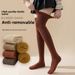 Thickened Warm Over-the-knee Terry Socks for Women Winter Plus Veet Slimming Shape Elasticity Thigh High Stockings_vogvips.com