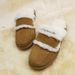 Closed-Toe Half Slippers For Women, Autumn And Winter, Style, Outdoor Cotton Flat Sole, Furry Slippers,_vogvips.com