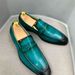 Men's fashion loafers Penny shoes men's toe layer cowhide slip-on casual leather shoes_vogvips.com