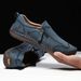 Hand-Stitched Men's Shoes, Outdoor Casual Shoes, One-Foot Flat Leather Shoes, Low-Top Large-Sized Loafers 6009_vogvips.com