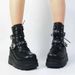 Wedge Martin 2024 Autumn And Winter New Thick Bottom Large Size Fashion Short Boots Women_vogvips.com