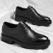 Men's Elevator Dress Shoes 10cm Height Increase Leather Low-cut Formal Shoes_vogvips.com