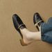 Women's Peep-Toe Sandals Summer New French Chunky Heel Single To Match Skirts Fairy Style Mary Jane Shoes_vogvips.com