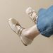 Flat-soled Single Shoes Women's Bow With Mary Jane Shoes, Shallow Mouth Soft-soled Ballet Shoes_vogvips.com