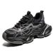 Men's Black Dad Shoes Soft Sole Non-Slip Height Increasing Running Sneakers For Student Outdoor Sports Walking Jogging Travel_vogvips.com