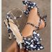 Women's Heel Sandals Classic Polka Dot Silk Texture Exquisite Bow Gentle Elegant College Style High Heels_vogvips.com