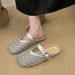Casual Sports Shoes Cool Slippers Half Pack Shoes Fashionable Breathable Personality Hollow Beach Shoes_vogvips.com
