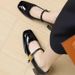 Mary Temperament Small Fragrant Wind Small Leather Shoes Women Shallow Mouth Evening Wind Fashion Lightweight Single Shoes Women_vogvips.com