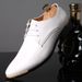 Suitable For All Seasons Pointed Toe Size Patent Leather Extra Large Men's Shoes_vogvips.com