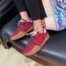 Zhao Zhaoyi's Same Red German Training For Women In Early Spring 2025, New Leather Embroidered Thick Soled Casual Sports_vogvips.com