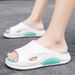Men’s Shoes Slippers Couple Style Summer Outdoor Non Slip Thick Soled Men's Sandals Outdoor Sports Solid Color Beach Sandals_vogvips.com