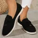 LeFu Shoes Plus Size Casual Women's Single Shoe 2025 Spring Autumn New Style European And American Foreign Trade Lazy Bean Shoe_vogvips.com