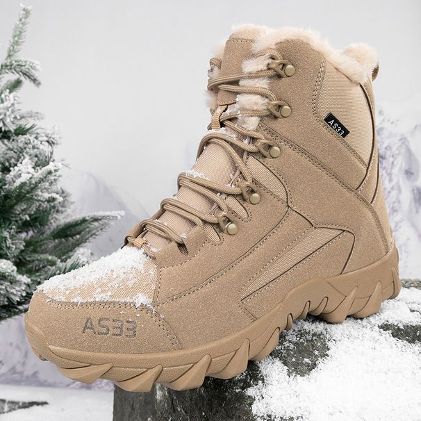 Men's Tactical Boots For Outdoor Training, Hiking & Desert Exploration - Durable PU Leather Combat Shoes Running, Riding Camping Desert Adventure_vogvips.com