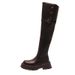 Over-the-Knee 2024 Autumn Winter New British Style Chunky Heel Thick Sole For Women Non-Slip Slimming Long Boots_vogvips.com