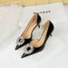 638-AK29 European And American Style Party Shoes, High Heel, Stiletto, Shallow Mouth, Pointed Toe, Patent Leather, Side_vogvips.com