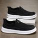2025 Spring And Autumn New Simple Versatile Casual Men's Driving Walking Flat Lazy Slip-On Shoes_vogvips.com