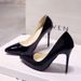 SHLIANG New Solid Color Pumps Women High Female Fashion Patent Leather Sexy Pointed Toe Thin Heel Wedding Shoes Size_vogvips.com