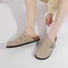 Women's Shoes New Spring And Autumn Outerwear Thick Soled Slip On Mules Closed Toe Half Slip On Winter_vogvips.com