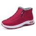 Men's Cotton Shoes Winter New Style Plus Velvet Thick Snow Boots Casual Men's Shoes Short Boots Warm Old Beijing Shoes_vogvips.com
