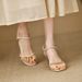 High-End Thin Heel For Women 2024 Summer New Fashion Rhinestone One-Strap Roman Sandals_vogvips.com