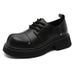 ShoeVault Paris Big Men Thick Sole Height Increase Commuter Derby Business High Street Versatile Casual Large Size Square Toe_vogvips.com