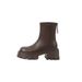 Stretch Martin For Women 2025 Autumn Winter New Short Fashion Versatile Slimming Petite Chunky Heel Slim Boots_vogvips.com