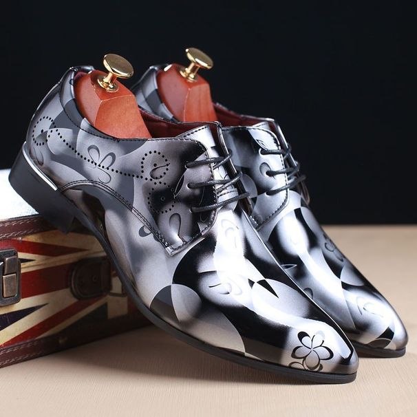 2559 【 People's Collection 】 British Plus Size Pointed Men's Hairstylist, Nightclub Shoes, Korean Version Trendy Patent Hairstylist, Shoes,_vogvips.com