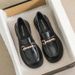 Platform Loafers Women's Fashion Women's Single Shoes British Style Low Heel Small Leather Shoes_vogvips.com