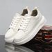 Men's Breathable Casual Shoes White Sporty Sneakers Thick Soled Height Increasing Versatile Spring Summer New_vogvips.com