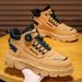 European Warm Series Labor Protection Autumn New High-top Work Shoes British Style Short Thick-soled Martin Boots Men's Trendy_vogvips.com