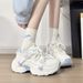 2026 New Girls' Dad Shoes With Butterfly Decoration, Mesh Soft Sole, Non-Slip, Breathable Children's Sneakers_vogvips.com