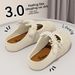 Thick-soled Birkenstocks Women's 2026 New Summer Outer Wear Woven Breathable Non-slip Soft-soled Bag Head Half Slippers Women_vogvips.com