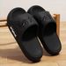 Unisex Couple Style Spring Summer Eva Soft-Soled Thick-Soled Cute Fashionable Heart-Shaped Ecg Design Slippers For_vogvips.com
