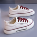 Women's Slip-on Canvas Shoes 2026 New Model, Thick-soled Casual Versatile Lazy Shoes, Lightweight Breathable Solid Color_vogvips.com
